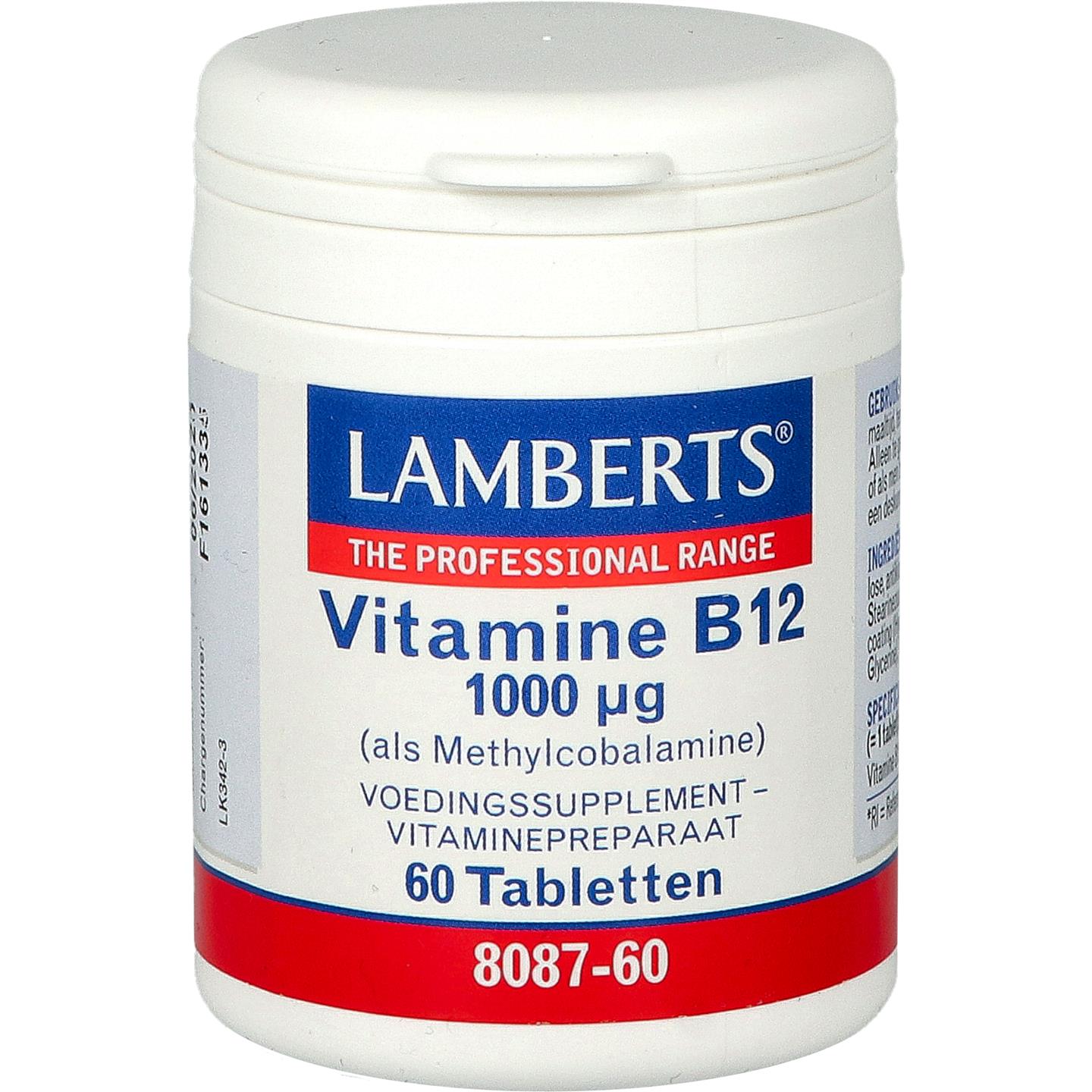 Vitamine B12 1000 mcg (als Methylcobalamine)