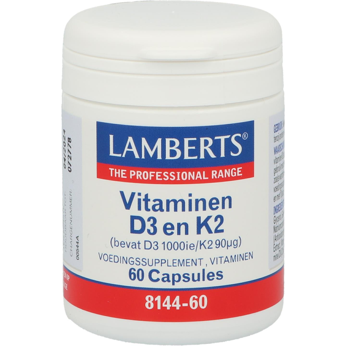 Vitamine D3 1000 IE en K2 90 mcg
